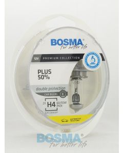BOSMA PLUS 50% H4 12V 60/55W P43T (2SZT.) 